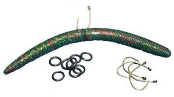 Hook placement securing bass fishing baits and rigs