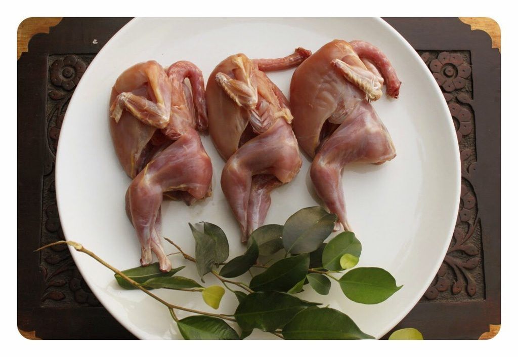 partridge with pears and Christmas stuffing preparation