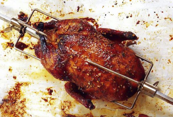 Sorghum Roast Duck with Pecan Relish
