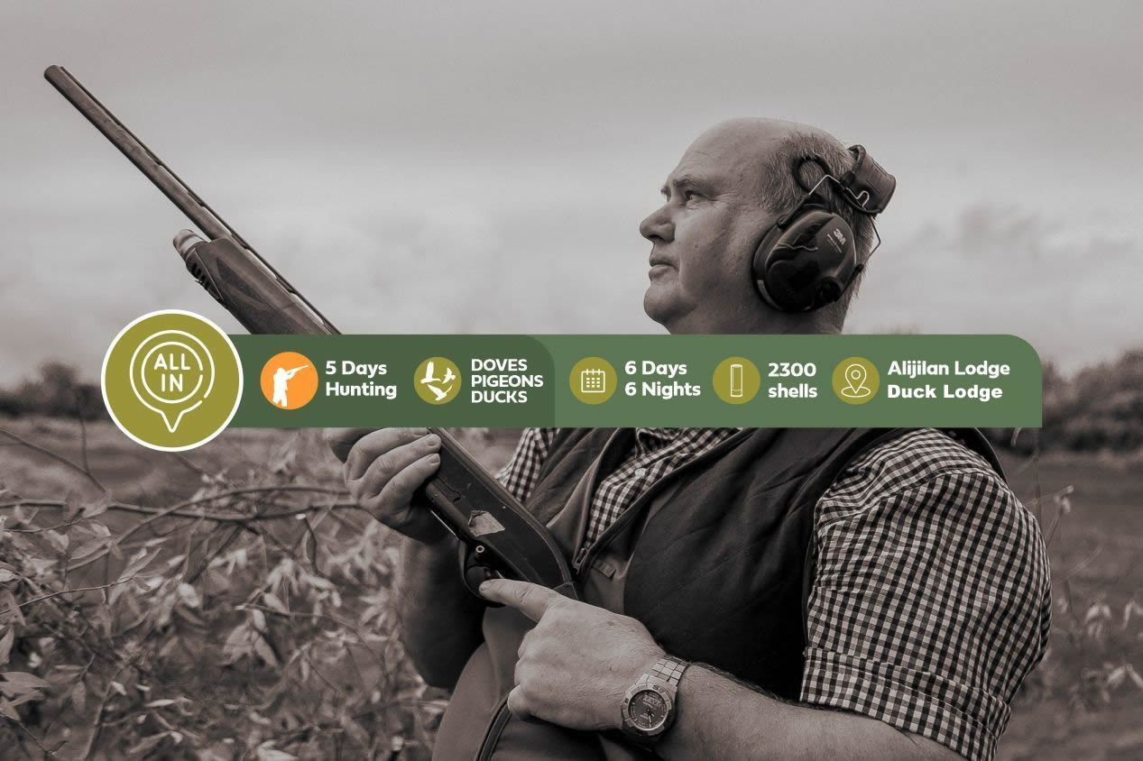 5 Day Duck, Pigeon and Dove Hunting Package